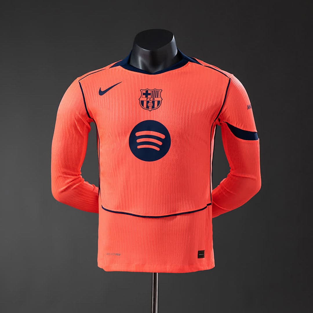 Camisa Manga Larga Barcelona Away Long Sleeve Player Version - Vista 1
