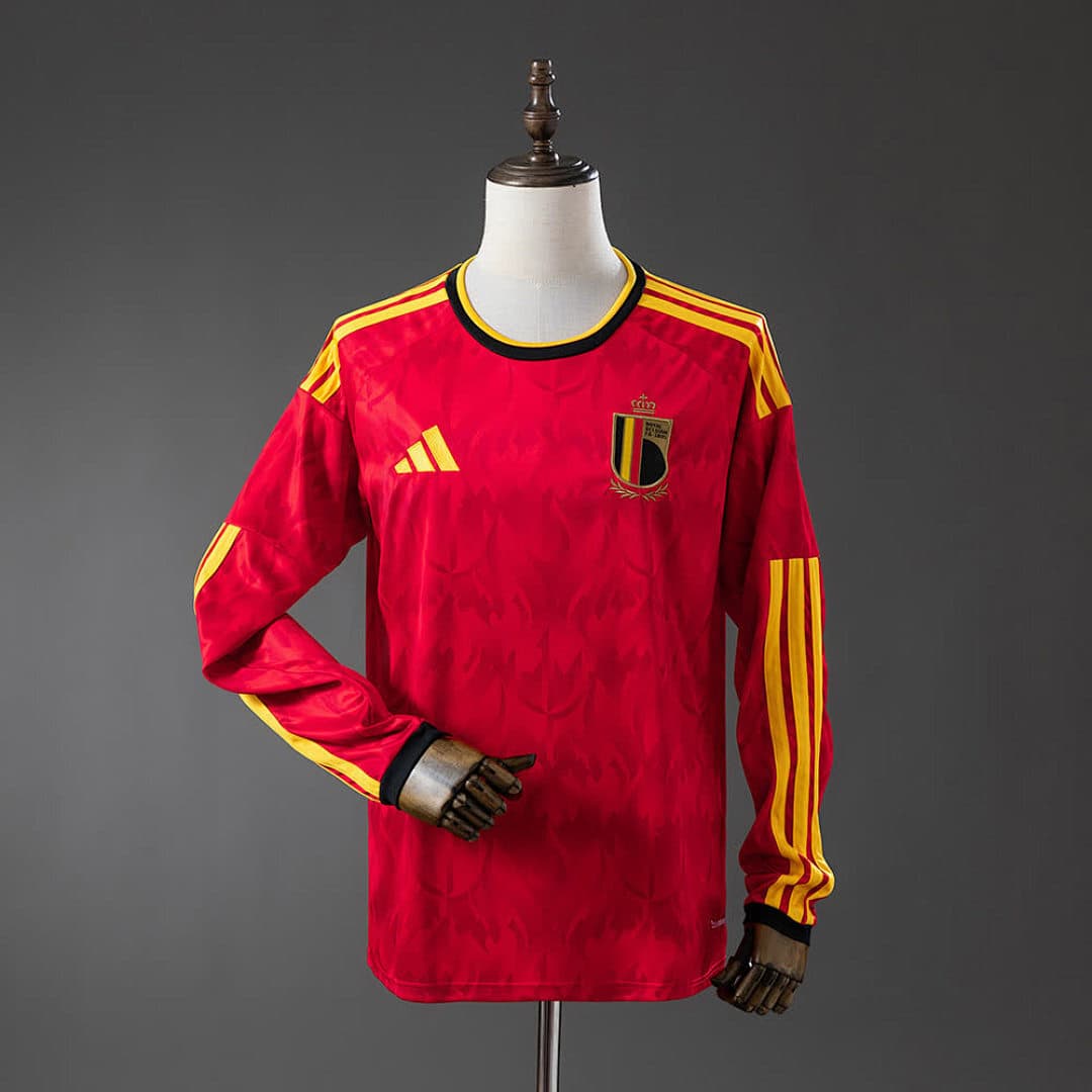 Camisa Manga Larga Belgium Home Version Fan - Vista 1