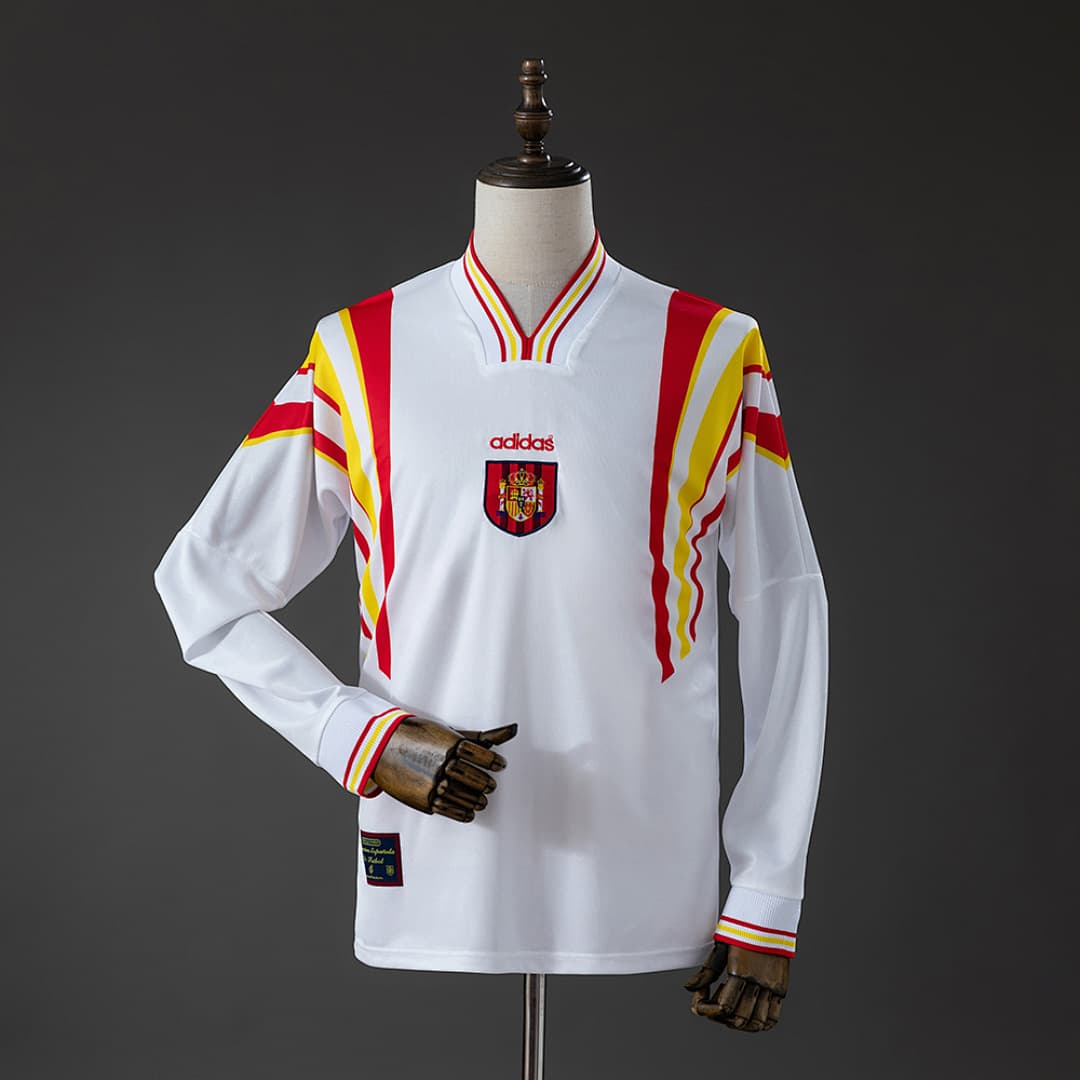 Camisa Retro Manga Larga Spain Away - Vista 1